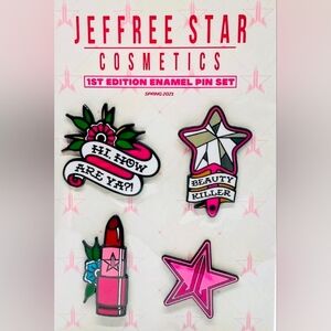 Jeffree Star Cosmetics Enamel Pin Set ⭐ First Edition Spring 2021 NEW